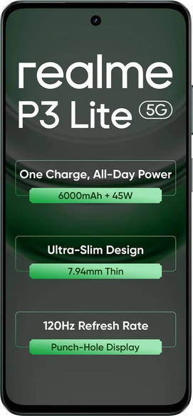 realme P3 Lite 6GB RAM