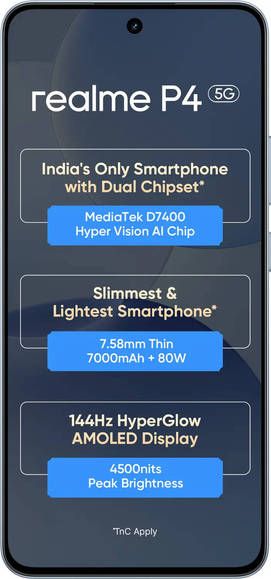 realme P4 256GB 8GB RAM